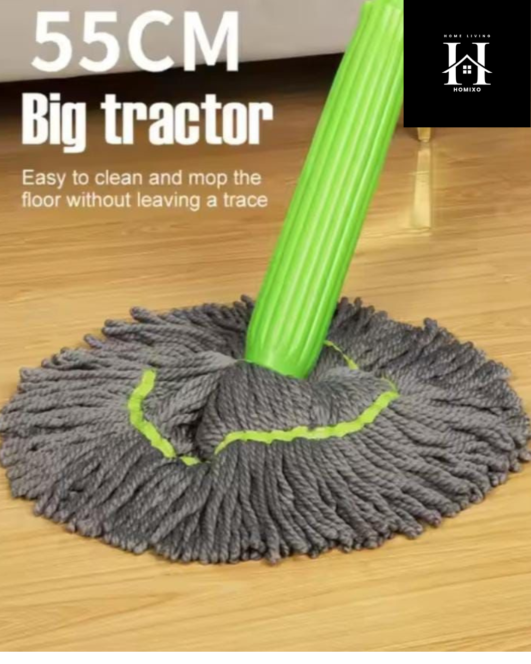 Self-Wringing Rotating Mop Thickened Mop Dehydration Head Rotating Dehydrated Cleaning Mops Hand Free