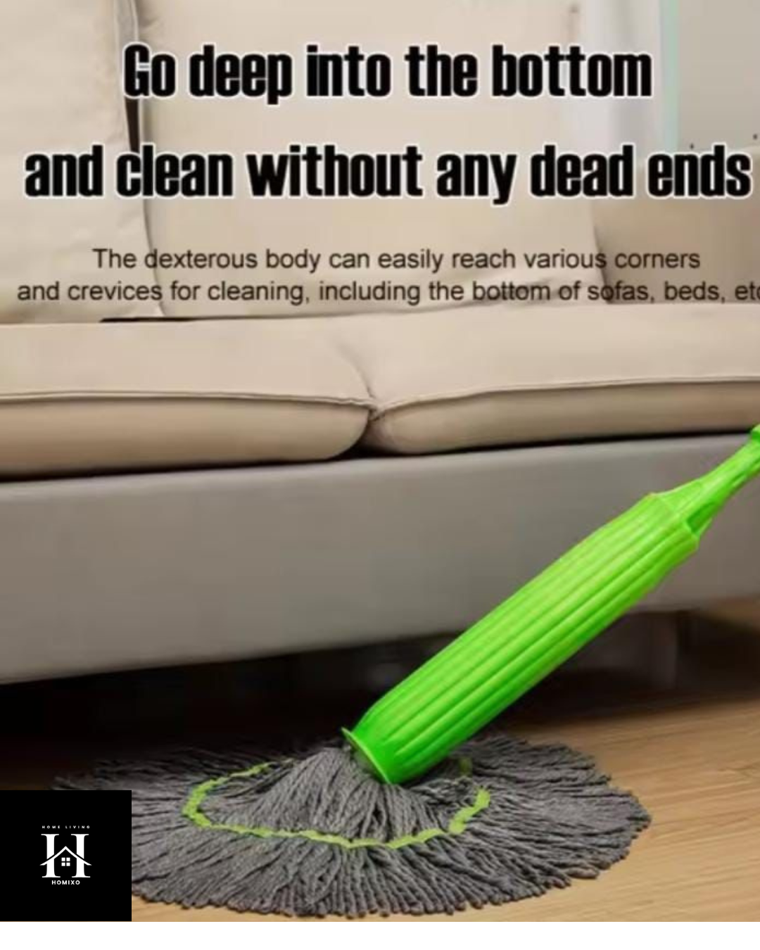 Self-Wringing Rotating Mop Thickened Mop Dehydration Head Rotating Dehydrated Cleaning Mops Hand Free